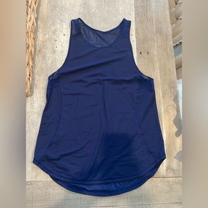 Lululemon blue mesh tank